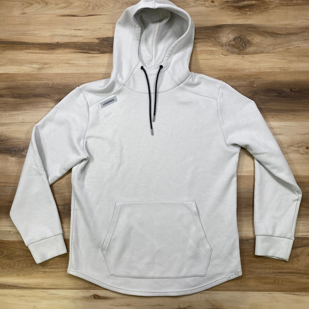 Legends Hawthorne Hoodie Size L Athletic Tech Fleece Pullover Grey LGDJ007